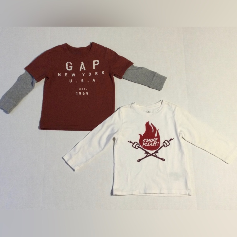 GAP Baby Gap Boys Size 3T Bundle of two Long Sleeved Shirts
